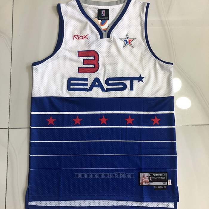 Camiseta All Star 2006 Dwyane Wade #3 Azul Blanco